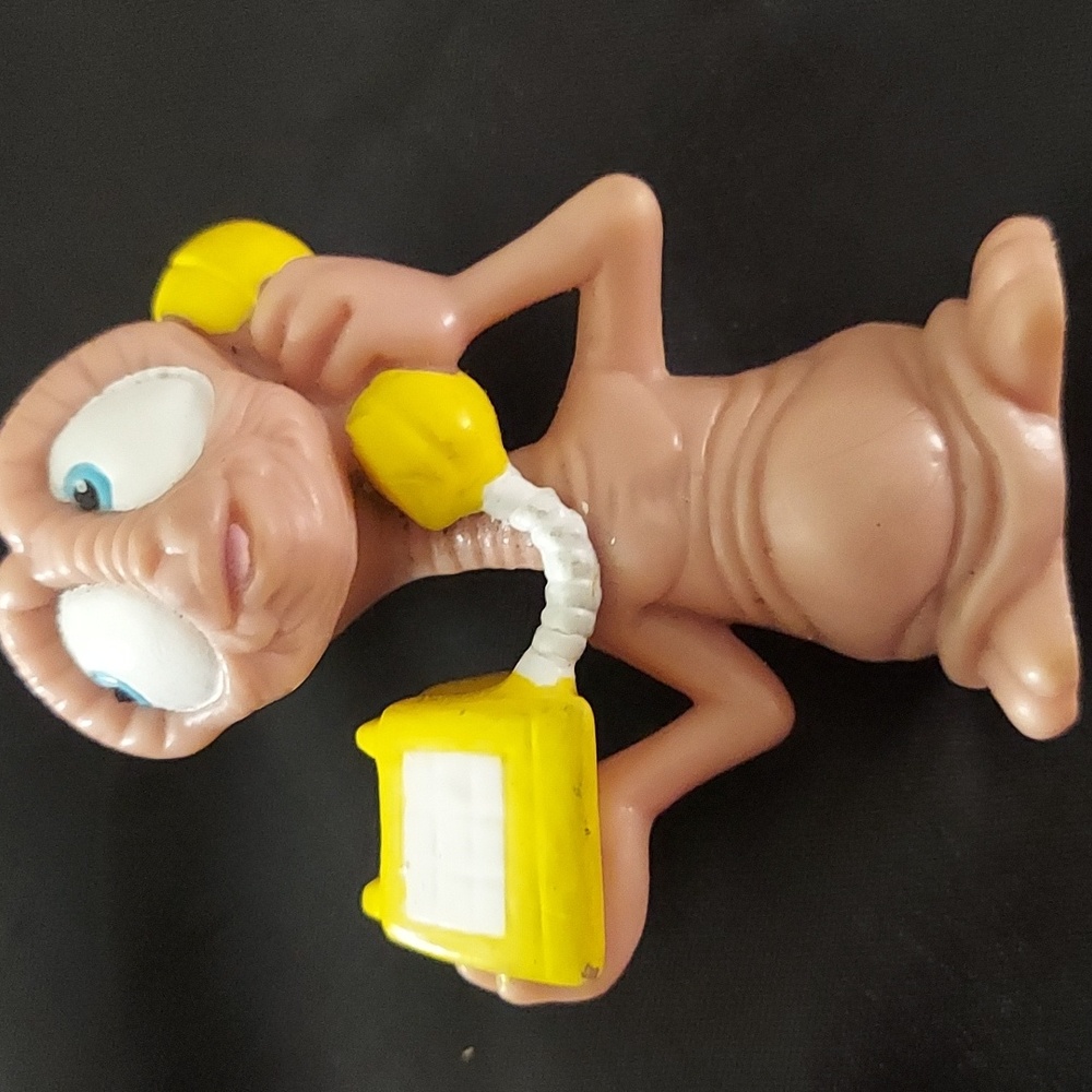 Vintage ET the Extra-Terrestrial Alien w Phone Figurine Collectable 1980's  2.5"
